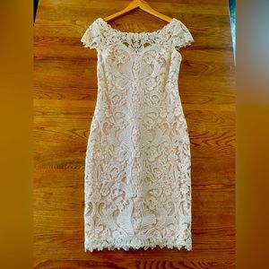 Tadashi Shoji Ivory Lace Dress size 6